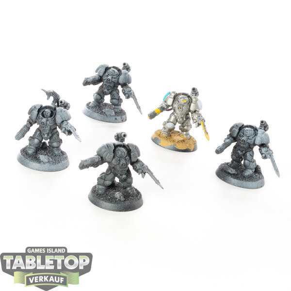 Leagues of Votann - 5x Einhyr Hearthguard - teilweise bemalt