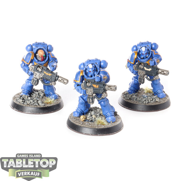 Space Marines - 3x Primaris Eradicators - bemalt