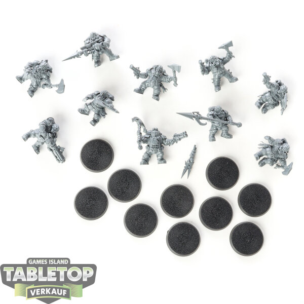 Kharadron Overlords - 10 Arkanaut Company - unbemalt