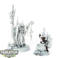 Orruk Warclans - Swampcalla Shaman with Pot-grot - grundiert
