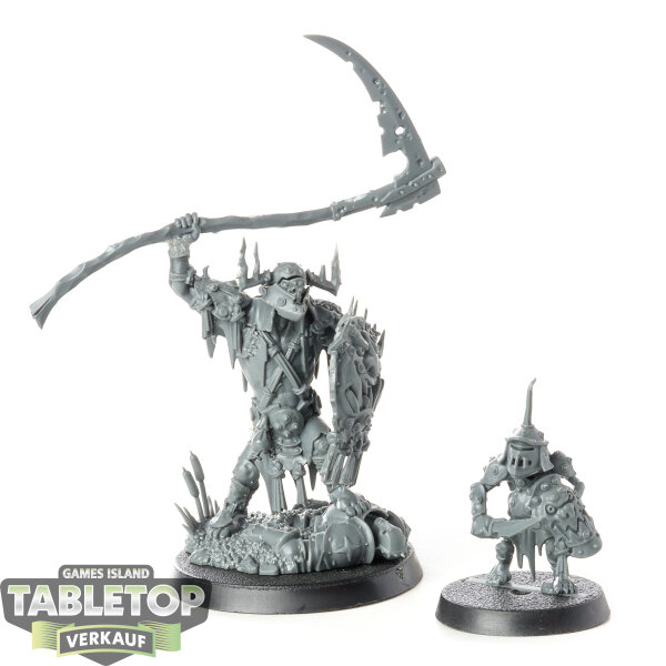 Orruk Warclans - Killaboss with Stab-grot - grundiert