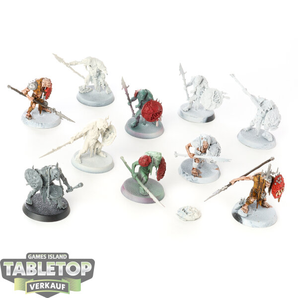 Orruk Warclans - 10 Gutrippaz - teilweise bemalt