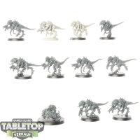 Tyraniden - 10x Termagants - teilweise bemalt