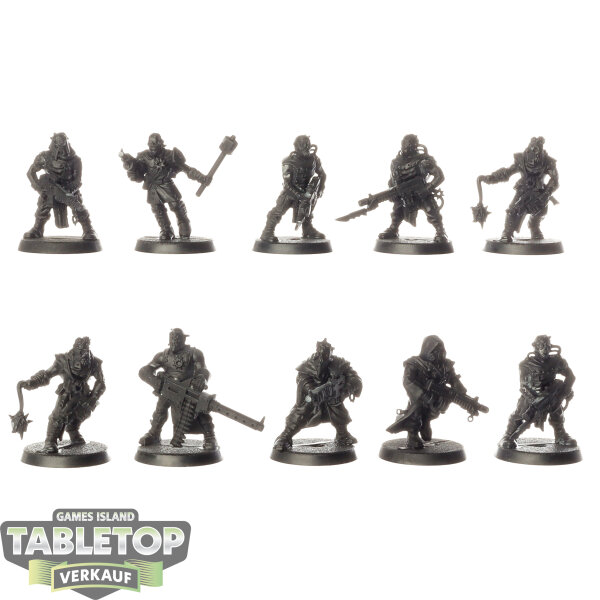Chaos Space Marines - 10x Chaos Cultists klassisch - grundiert