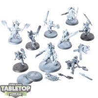 World Eaters - 10x Jakhals - teilweise bemalt