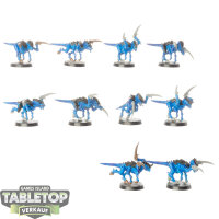 Tyraniden - 10x Hormagaunts klassisch - teilweise bemalt