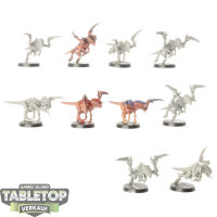 Tyraniden - 10x Hormagaunts klassisch - teilweise bemalt