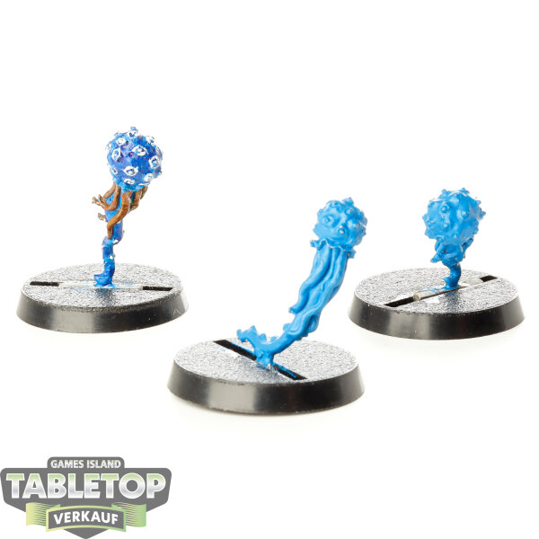 Tyraniden - 3x Spore Mines - teilweise bemalt