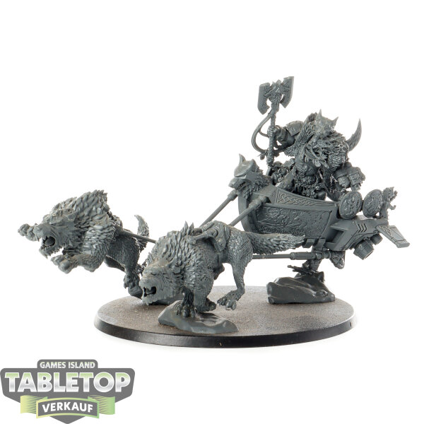Space Wolves - Logan Grimnar on Stormrider - unbemalt