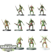 Death Guard - 10 Plaguebearers - bemalt