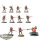 Aeldari - 10 Guardian Defenders - bemalt