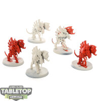 Tyraniden - 5x Barbgaunts - teilweise bemalt