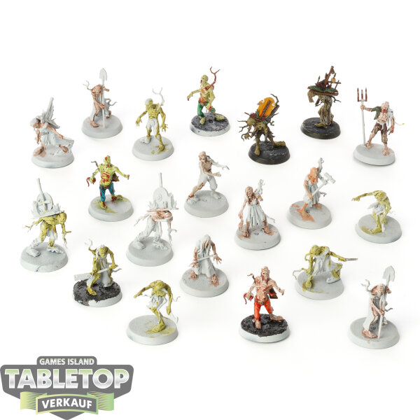 Soulblight Gravelords - 20x Deadwalker Zombies - teilweise bemalt