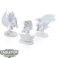 Soulblight Gravelords - 3x Vargheists - grundiert