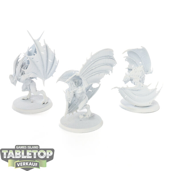Soulblight Gravelords - 3x Vargheists - grundiert