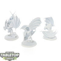 Soulblight Gravelords - 3x Vargheists - grundiert