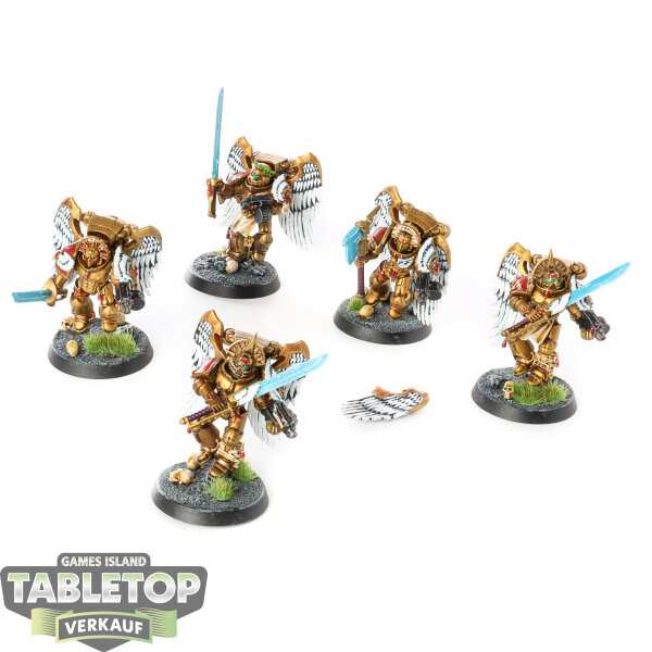 Blood Angels - 5x Sanguinary Guard (Klassisch) - bemalt
