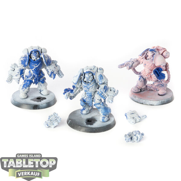 Space Marines - 3x Aggressor Squad - teilweise bemalt