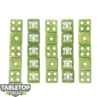Zubehör - 25x Military Gate, Green 16mm Square...