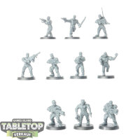 Astra Militarum - 10x Catachan Jungle Fighters - unbemalt