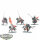 Slaves to Darkness - 5x Chaos Knights - teilweise bemalt