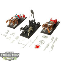 Tomb Kings of Khemri - 3x Skeleton Chariots - teilweise...