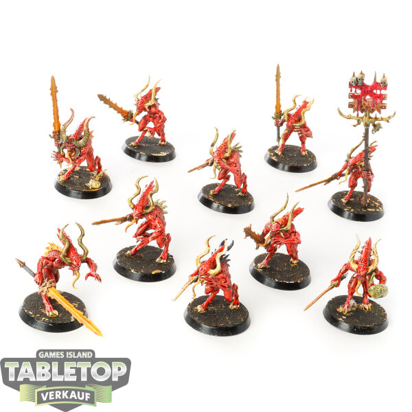 Blades of Khorne - 10x Bloodletters - bemalt