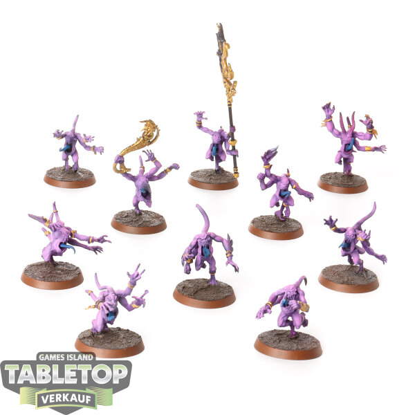 Disciples of Tzeentch - 10x Pink Horrors - bemalt