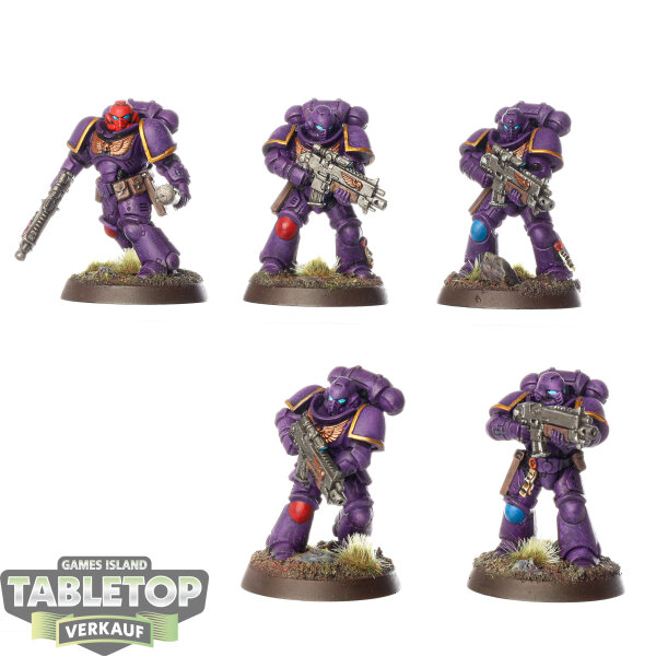 Space Marines - 5x Intercessor Squad - bemalt