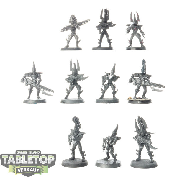 Drukhari - 10x Kabalite Warriors klassisch - teilweise bemalt