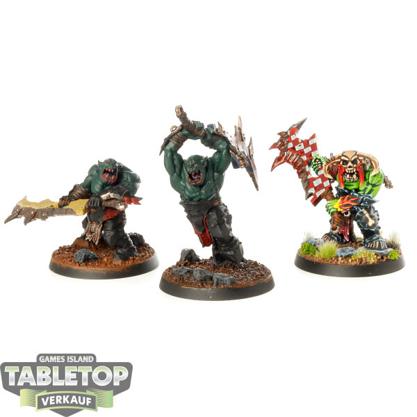 Orruk Warclans - 3 Brute Ragerz - teilweise bemalt