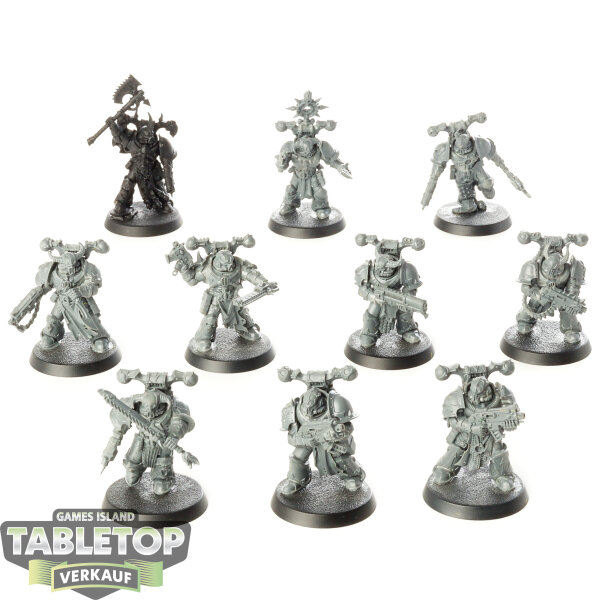 Chaos Space Marines - 10 Legionaries - teilweise bemalt