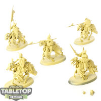 Soulblight Gravelords - 5 Barrow Knights - grundiert