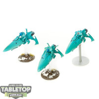 Aeldari - 3 Windriders - teilweise bemalt