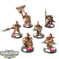 Adeptus Custodes - 6 Custodian Guard - teilweise bemalt