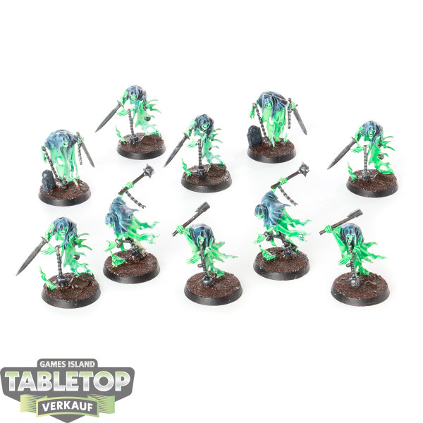 Nighthaunt - 10x Chainrasp Hordes - bemalt