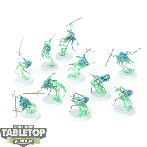 Nighthaunt - 10x Bladegheist Revenants - bemalt