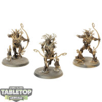 Sylvaneth - 3x Kurnoth Hunters - teilweise bemalt