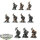 Dwarfen Mountain Holds - 10x Dwarf Hammerers klassisch - teilweise bemalt