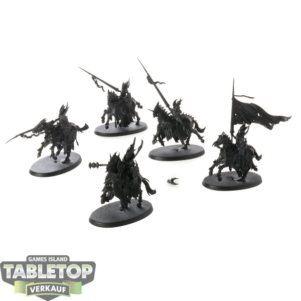 Soulblight Gravelords - 5x Blood Knights - grundiert