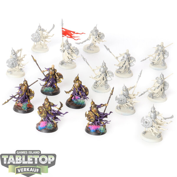 Soulblight Gravelords - 15x Deathrattle Skeletons - teilweise bemalt
