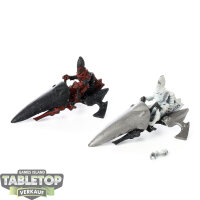 Aeldari - 2x Windrider - teilweise bemalt