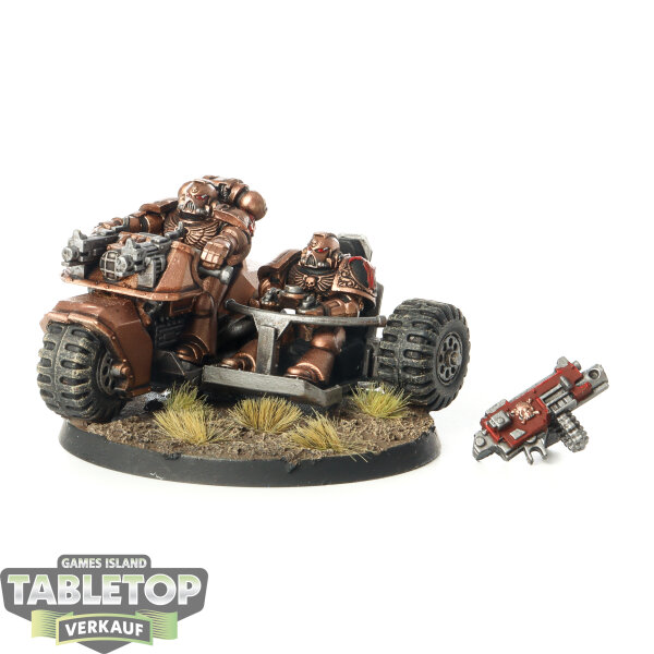 Space Marines - Attack Bike - teilweise bemalt