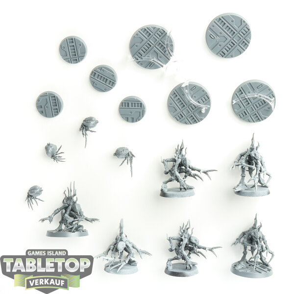 Necromunda - 6x Malstrain Genestealer Abomination Gang - teilweise bemalt