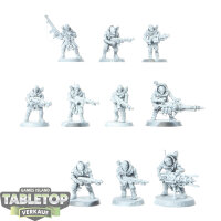 Genestealer Cults - 10x Neophyte Hybrids - teilweise bemalt