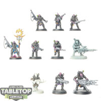 Genestealer Cults - 10x Neophyte Hybrids - teilweise bemalt