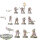Genestealer Cults - 10x Neophyte Hybrids - bemalt