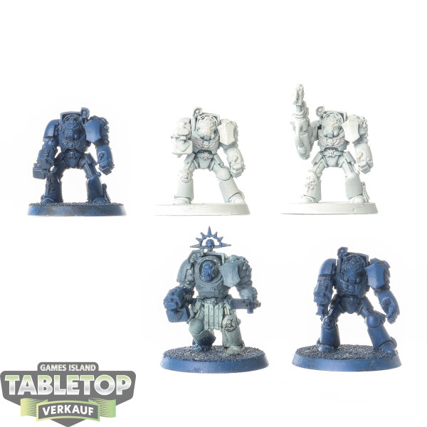 Space Marines - 5x Terminator Squad - teilweise bemalt