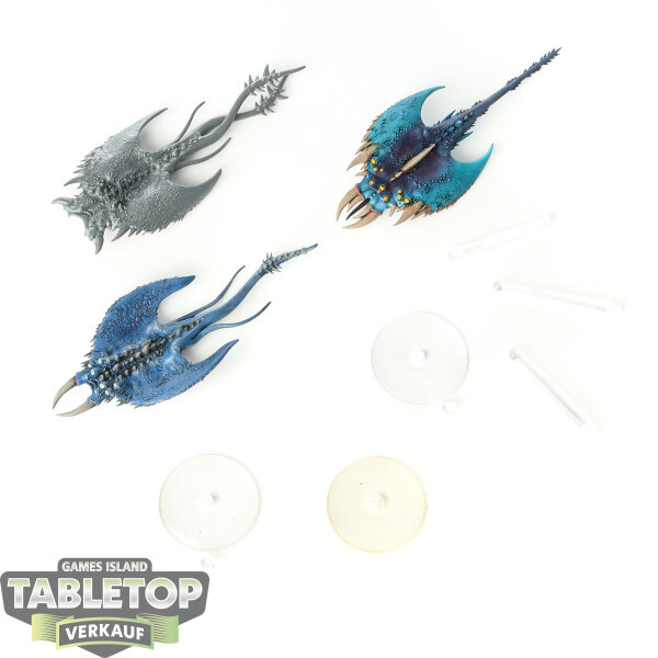 Disciples of Tzeentch - 3x Screamers - teilweise bemalt
