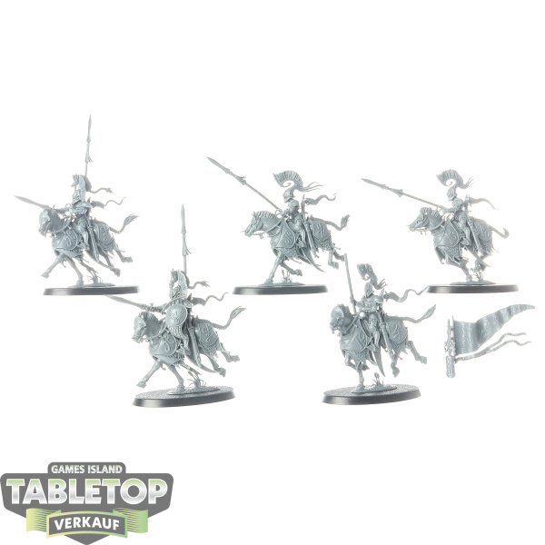 Lumineth Realm Lords - 5x Vanari Dawnriders - unbemalt